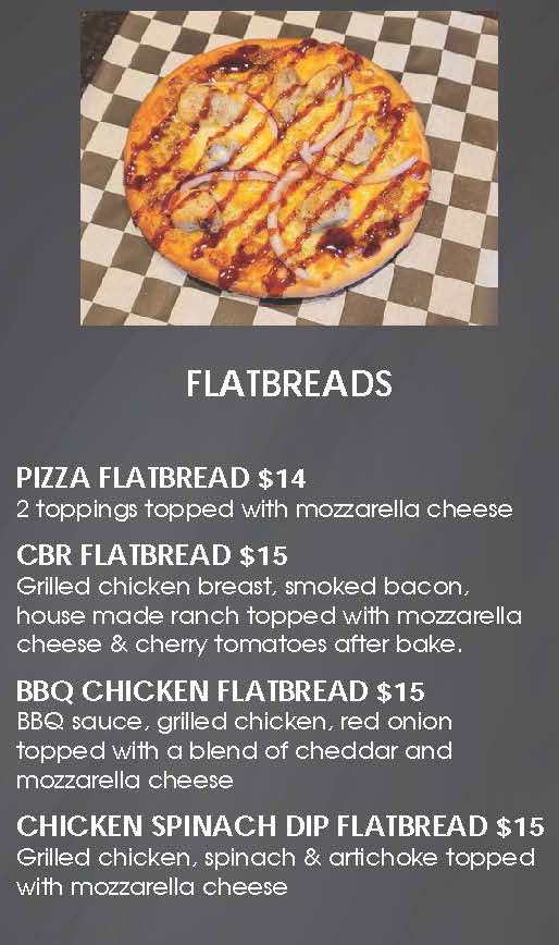 Flatbreads Menu at Lottie's Cafe, Collinsville's Hidden Gem